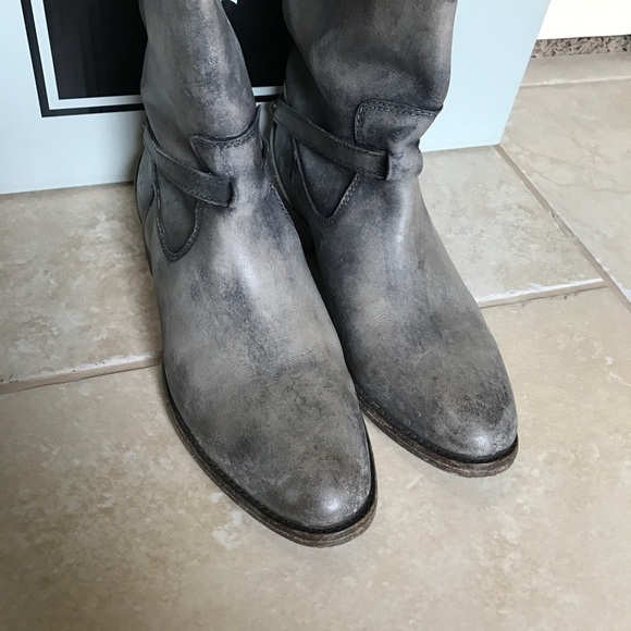 Frye Lindsay Plate Boots - Stone (Limited Edition) - Picture 5 of 8